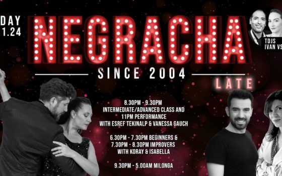 Esref Tekinalp & Vanessa Gauch, Negracha Late, Tango Festival trips and this week Tango Amistoso! Esref Tekinalp & Vanessa Gauch, Negracha Late, Tango Festival trips and this week Tango Amistoso!