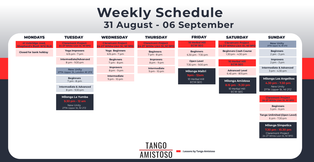 A fresh September starts here — new courses, a Crash Course & three milongas ✨