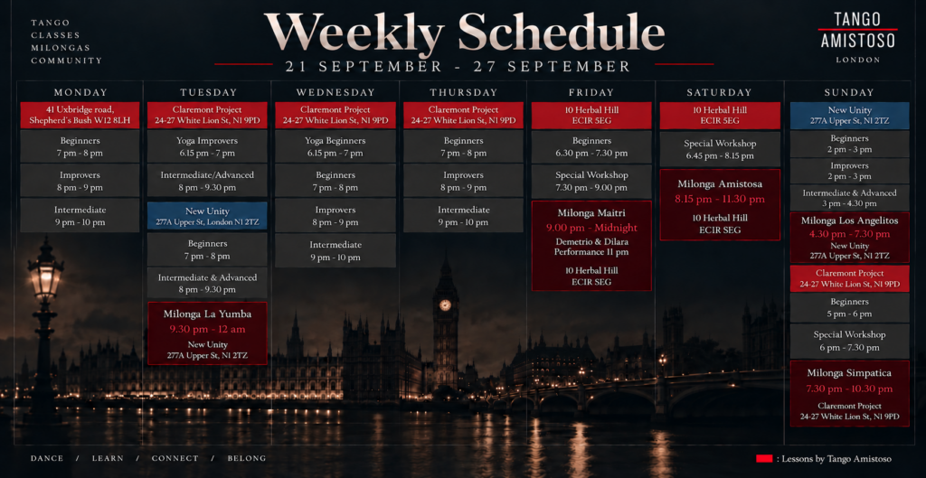 Demetrio and Dilara in London This Weekend | 21–27 September 2026